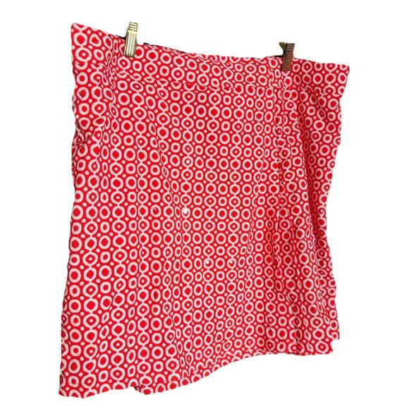 Rip Skirt Hawaii Womens XL Red Casual Wrap Mini Skirt Circles Beach Cover Up NWT - Picture 1 of 6